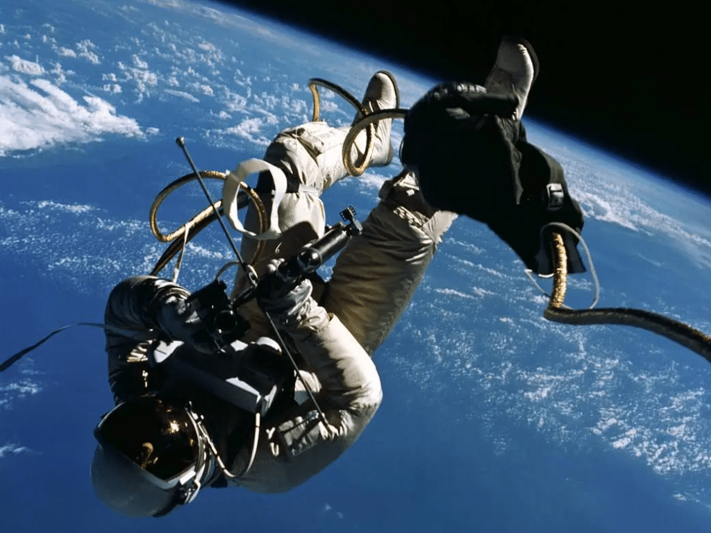 #6: Gemini 4: America’s First Spacewalk (1965) #1: Yuri Gagarin’s Historic Flight (1961), #3: John Glenn Orbits Earth (1962), #4: Valentina Tereshkova: First Woman in Space (1963), #6: Gemini 4: America’s First Spacewalk (1965), #7: Apollo 1 Crew (1967), #9: Apollo 8: First Human Orbit of the Moon (1968), #10: Apollo 11: First Steps on the Moon (1969), #12: Skylab: America’s First Space Station (1973), #13: Apollo-Soyuz Test Project (1975), #15: Sally Ride: First American Woman in Space (1983), #16: Challenger Disaster (1986), #18: Hubble Space Telescope Deployment (1990), #19: STS-61: Hubble Repair Mission (1993), #22: Columbia Disaster (2003), #24: SpaceX Crew Dragon: Private Sector Enters Orbit (2020), #25: Artemis I Launches Moon Return Era (2022)