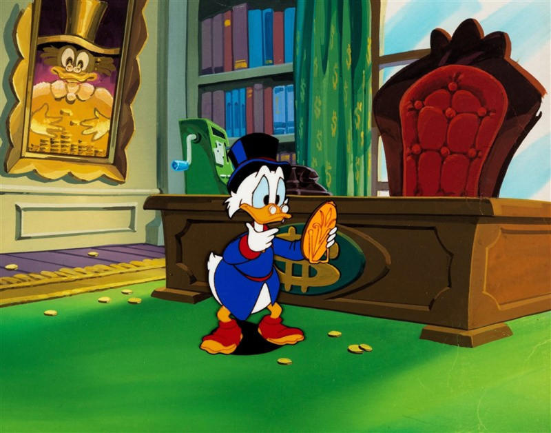 1. Scrooge McDuck 15. Jay Gatsby, 14. Lady Mary Crawley, 13. Mr. Monopoly, 12. Lara Croft, 11. Walden Schmidt, 10. Montgomery Burns, 9. Christian Grey, 8. Richie Rich, 7. Bruce Wayne, 6. Charles Foster Kane, 5. Tony Stark, 4. Oliver “Daddy” Warbucks, 3. Carlisle Cullen, 2. Smaug, 1. Scrooge McDuck