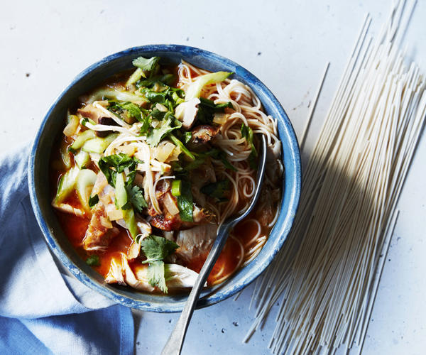 Best easy soup recipes for cosy cooking this winter,          Split pea and coconut soup with yoghurt      ,          Silverbeet soup with colcannon potato bread      ,          Torn pasta soup with fennel and parmesan croutons      ,          Farro, white bean and smoked ham soup      ,          Fast pasta e fagioli recipe (ditali and beans with pancetta)      ,          Parsnip soup with truffle and hazelnuts      ,          Red lentil soup with yoghurt and coriander      ,          Miso noodle soup with mushrooms and ginger      ,          Sausage, cavolo nero and chickpea minestrone      ,          Tony Tan’s asam laksa      ,          Broccoli soup with Gorgonzola toasts      ,          Tortilla soup with chicken      ,          A classic cauliflower soup with cheddar toast      ,          Miso with soba, poached eggs and spring onion      ,          Silverbeet soup with rice, lemon and smoked trout      ,          Fennel and leek soup with four spice      ,          Sweetcorn with coconut milk      
