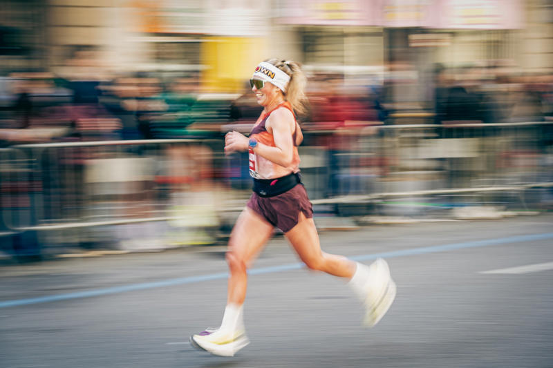Muscle fatigue and micro tears Depletion of glycogen stores, Muscle fatigue and micro tears, Joint health and injury prevention, Increasing heart rate, Thermoregulation challenges, Immune system suppression, Gastrointestinal distress, Hydration imbalance, Hormonal fluctuations, Mental fatigue and focus, Foot issues, Respiratory demands, Metabolic acidosis, Brain's energy utilization