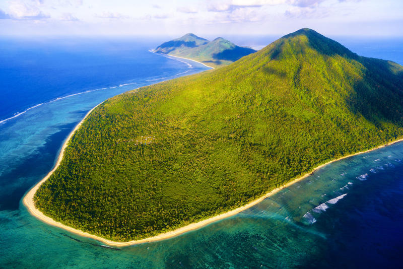 43. Vanuatu Philippines, Vanuatu, Oceania, The Bahamas, Palau, Oceania, Tierra del Fuego, Argentina, Maldives, Bora Bora, French Polynesia, Svalbard, Norway, Phi Phi Islands, Thailand, Fiji, Oceania, Kerguelen Islands, French territory, Hawaii, USA, New Caledonia, French territory, Langkawi, Malaysia, New Zealand, Oceania, Aleutian Islands, USA/Russia, Azores, Portugal, Bermuda, British territory, Florida Keys, USA, Aegean Islands, Greece/Turkey, Cape Verde, Bazaruto, Mozambique, Virgin Islands, British/US territory, Galapagos Islands, Ecuador, Balearic Islands, Spain, Isles of Scilly, England, Frisian Islands, Netherlands/Germany/Denmark