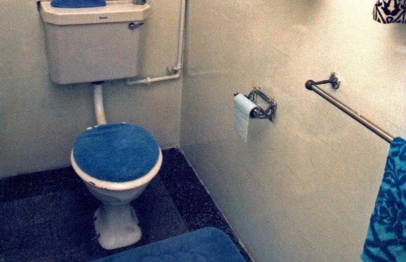 1970s homewares that have disappeared from our homes, Beanbags, Wood panelling, Avocado bathroom suites, Carpeted bathrooms, Linoleum floors, Boxy TVs, Brick fireplaces, Patterned carpet, Alarm clocks, Patterned wallpaper, Conversation pits, Floral sofas, Push button phones, Stereo systems, Fringing on furniture, Electric carving knives, Waterbeds, Fondue sets, Brass ornaments, Velvet everywhere, Zebra rugs