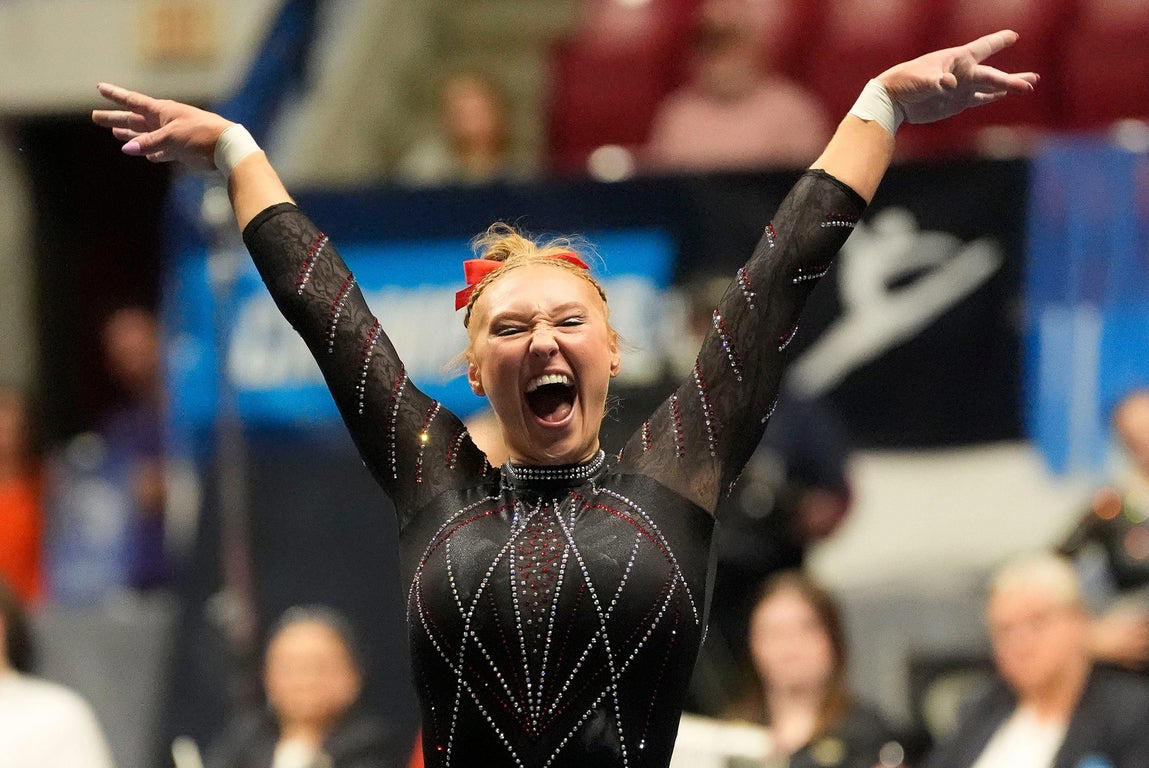 Raw photos illustrate the emotion of Livvy Dunne, Grace McCallum, other elite collegiate gymnasts