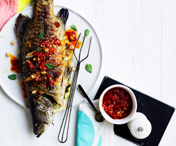 Best barramundi recipe ideas for cooking in 2026,          Coconut dhal with barramundi      ,          Pendolino’s spaghetti con pesce d’acqua dolce (spaghetti with freshwater fish)      ,          Baked barramundi with pepperleaf mayonnaise      ,          Christine Manfield’s spiced barramundi with tomato-chilli pickle      ,          Barramundi with Grenobloise sauce and colcannon      ,          Jerk-rubbed barramundi with dirty rice      ,          Steamed barramundi with shiitake rice      ,          Crisp barramundi with prawn salsa and vanilla-infused dressing      ,          Roast barramundi with kale, fennel and broccoli slaw      ,          Barbecued barramundi with macadamia romesco      ,          Sour curry of barramundi      