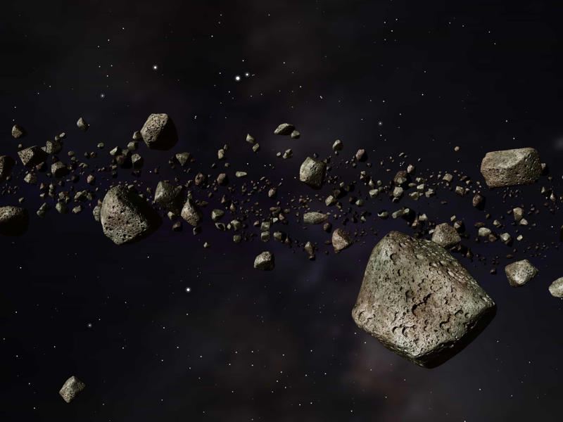 Flying through the asteroid belt would be nearly impossible There is no gravity in space, Explosions in space are just like the ones on Earth, Black holes suck up everything, Flying through the asteroid belt would be nearly impossible, Sound in space, The Sun is yellow, Nothing is faster than the speed of light, A person would explode without a space suit, The dark side of the Moon, Meteorites are hot when they fall on our planet, Communication in space is instant