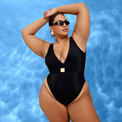 A period-friendly deep V one-piece swimsuit, An option from Amazon with insanely high reviews, A practical silhouette that's available in a slew of tropical colors, A surprisingly sexy full-coverage suit that protects against leaks, Or a similar option that reviewers say is just as good, A "freaking chic" one-piece that offers plenty of bust support, A strappy retro-style one-piece with splashes of skin, A square-neck shapewear suit that reviewers say "really delivers", A wrap tie suit with a cheeky cutout, That one you've seen all over Instagram that offers sculpting compression, A Riot Swim suit that is as cool as it is timeless, An MBM Aspire swimsuit, Related...