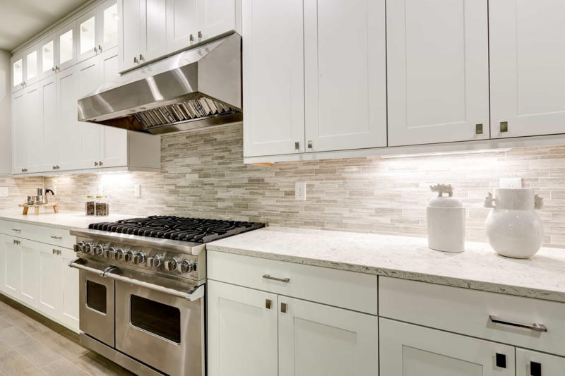 Lighting, Pillows, pillows, pillows, Accent wall, Grand entrance, Backsplash, New hardware, Accent table, Add a feature piece