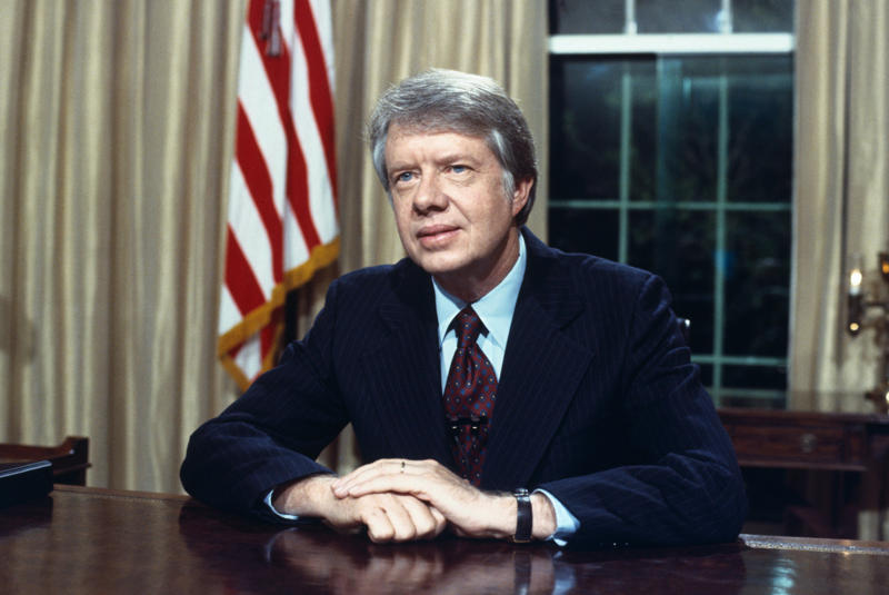 Harry S. Truman (1884–1972), Dwight D. Eisenhower (1890–1969), John F. Kennedy (1917–1963), Lyndon B. Johnson (1908–1973), Richard M. Nixon (1913–1994), Gerald Ford (1913–2006), Jimmy Carter (1924-2024), Ronald Reagan (1911–2004), George H.W. Bush (1924-2018), Bill Clinton (1946-), George W. Bush (1946–), Barack Obama (1961–), Donald Trump (1946-), Joe Biden (1942-)