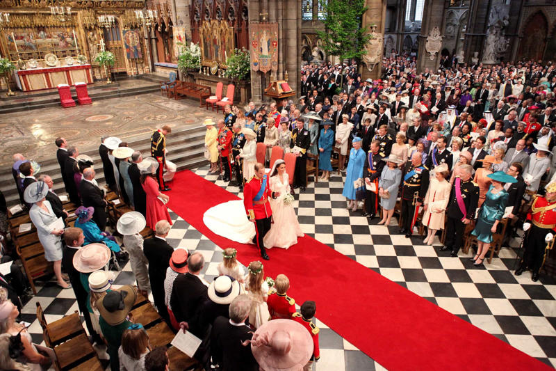 There's an engagement announcement, There's an interview, Royals can't marry Catholics, The most traditional site for a royal ceremony, Wedding dresses are made out of lace, Military uniform, The Royal family pays for the wedding, Special seats, Children are an important part of the wedding, Appearance at Buckingham Palace, Women are required to wear hats, A princess is not always a princess, Princes also have bachelor parties