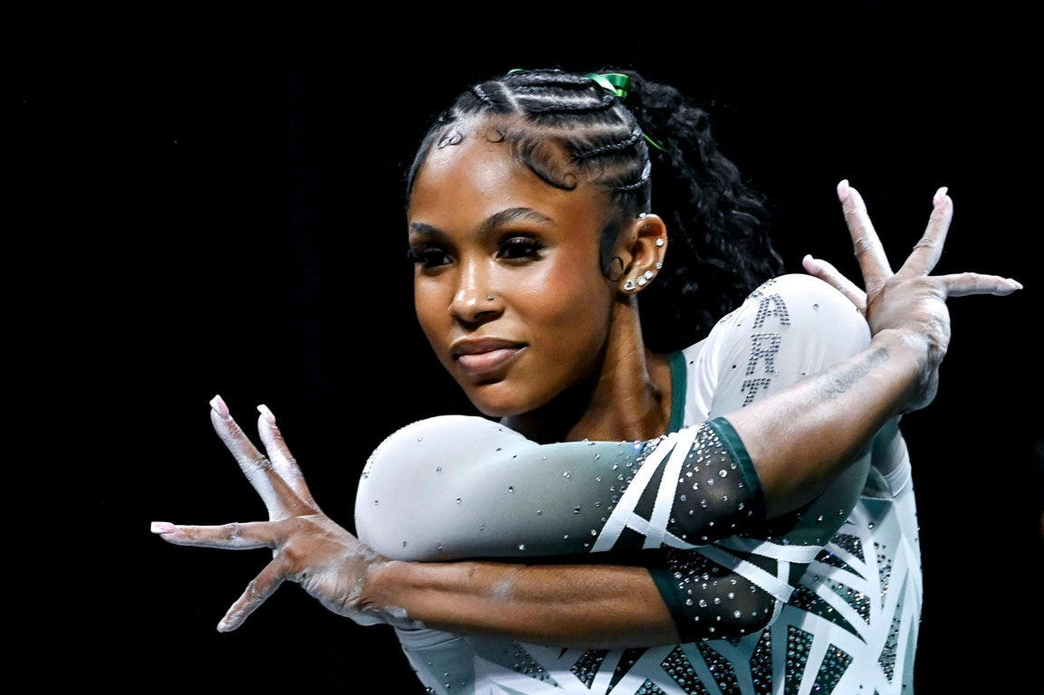Top college gymnastics images of 2025 with Livvy Dunne, Jordan Bowers, and more
