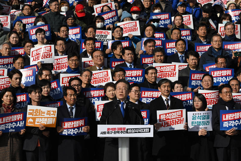 Martial law imposed, Outraged citizens, Act of "insanity", What does martial law actually mean?, No evidence of claims, Thousands of protestors, Unanimously shut down, Frustration, Public called to protest, "We won!", The aftermath, Yoon is finally detained, Legal proceedings begin, Removed from office, Chilling past, Corruption, Common enemy, Parliamentary defeat, Concerns