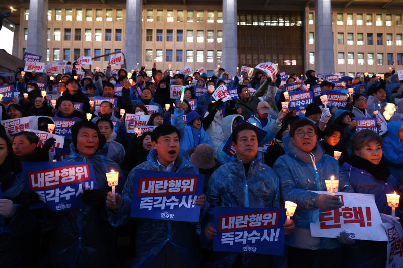 Martial law imposed, Outraged citizens, Act of "insanity", What does martial law actually mean?, No evidence of claims, Thousands of protestors, Unanimously shut down, Frustration, Public called to protest, "We won!", The aftermath, Yoon is finally detained, Legal proceedings begin, Removed from office, Chilling past, Corruption, Common enemy, Parliamentary defeat, Concerns