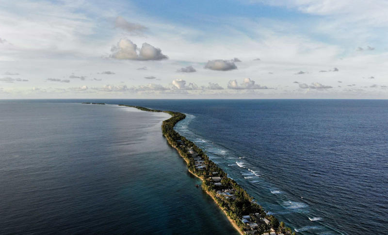 Potential plans Nine islands, It’s the fourth-smallest country in the world, Religion, World War II sites, Still has a relationship with the monarchy, Diving and snorkelling, Agriculture, Rising sea level threat, Damaging self-sufficiency, Other harmful impacts of climate change, Increased storm activity, Limited freshwater supply, Under threat, Potential plans, There is talk of evacuation as climate change refugees, Some are heading to New Zealand