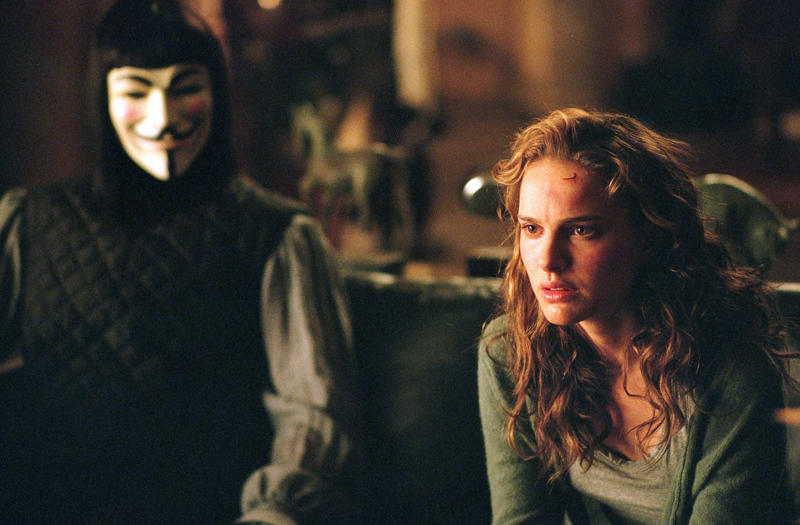 'V for Vendetta' (2005) 'Back to the Future Part II' (1989), 'Blade Runner' (1982), 'Rollerball' (1975), 'The Running Man' (1987), 'Freejack' (1992), '1984' (1954), 'Escape from New York' (1981), 'Gattaca' (1997), 'Strange Days' (1995), 'Daybreakers' (2009), 'The Island' (2005), '12 Monkeys' (1995), 'V for Vendetta' (2005), 'Mission to Mars' (2000)