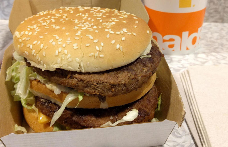 31. Scale the Denali Big Mac 33. Make the ultimate Quarter Pounder with Cheese, 32. Discover saucy McNuggets, 31. Scale the Denali Big Mac, 30. Create a Mc10.35, 29. Try DIY Chicken McGriddles, 28. Try an egg cheeseburger, 27. Snag cheaper McNuggets, 26. Opt for a steamed bun, 25. Ask for an All American burger, 24. Upgrade your eggs, 23. Ask for a receipt, 22. Get fresh fries, 21. Try a grilled cheese, 20. Get cheaper hash browns, 19. Make a coffee shake, 18. Enjoy fresher burgers, 17. Get Big Mac sauce on the side, 16. Make your own floats, 15. Get a Neapolitan shake, 14. Sample the sauces, 13. Enjoy a McDonald's brunch, 12. Get a budget Big Mac, 11. Tuck into a two-cheeseburger meal, 10. Create a chicken cordon bleu McMuffin, 9. Hack a hash brown McMuffin, 8. Build a Big McChicken, 7. Discover the Land, Air & Sea Burger, 6. Make a caramel apple sundae, 5. Go wild with a Monster Mac, 4. Enjoy an ice cream sandwich, 3. Snag a discount meal, 2. Try an Apple pie McFlurry