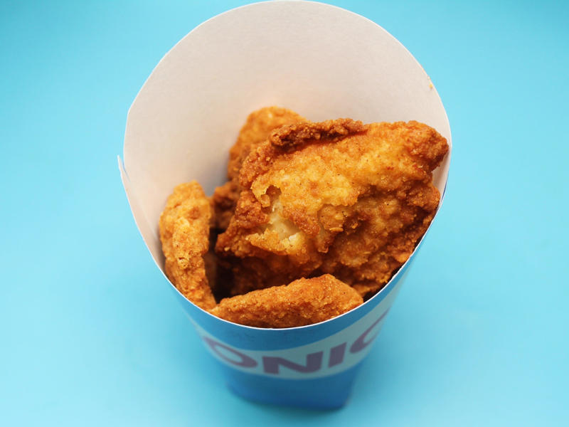 Next up were the crispy chicken tenders from Sonic Drive-In. The chicken tenders were large and perfectly fried., The chicken tenders were crispy on the outside., However, there wasn't an abundance of chicken meat inside., Smashburger's chicken tenders were just slightly too fried for my liking., The chicken tenders, overall, tasted dry, even when paired with sauce., Next up were the crispy chicken tenders from Sonic Drive-In., The chicken tenders were evenly fried but on the thinner side., My ninth favorite chicken tenders came from Popeyes., The chicken tenders from Popeyes were crispy, flaky, and crunchy., The meat inside was flaky and moist as well., I thought the chicken tenders from Bojangles were flavorful and super crispy., I thought the chicken tenders were a good size., McDonald's just launched its new McCrispy Strips., The breading was relatively thin, but very crispy., The chicken strips packed a lot of flavor., Chick-fil-A's chicken tenders were perfectly crispy and juicy., The chicken tenders were nicely fried but still juicy on the inside., Wingstop's chicken tenders came in third place., The chicken tenders were large and well-breaded., These tenders were filled with real chicken., My second favorite chicken tenders came from Zaxby's., The chicken tenders were super crispy.
