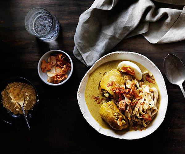 The best curry recipes to work your way through in 2025, Chiang Mai chicken curry , Beef and potato Massaman curry , Korean cauliflower curry , Palisa Anderson’s sour orange fish curry , Kerala-style prawn curry with cauliflower rice , Sri Lankan fish curry , Summer tomato curry with cauliflower rice , Dosas with coconut lentil curry , Roasted cauliflower curry with lime and coriander , Sunda’s fish curry with cucumber salad and coriander chutney , Palisa Anderson’s gaeng keow wan gai (Thai green chicken curry) , Avani’s lamb curry , Ohn no khao swè (Burmese curry chicken noodle soup) , O Tama Carey’s Sri Lankan crab curry , Moreton Bay bug curry with mango , Snapper curry with green beans and coriander , Eggplant and pineapple curry , Mussel curry with pineapple and potato rösti , Helly Raichura’s Mughlai lamb curry (kosha mangsho)