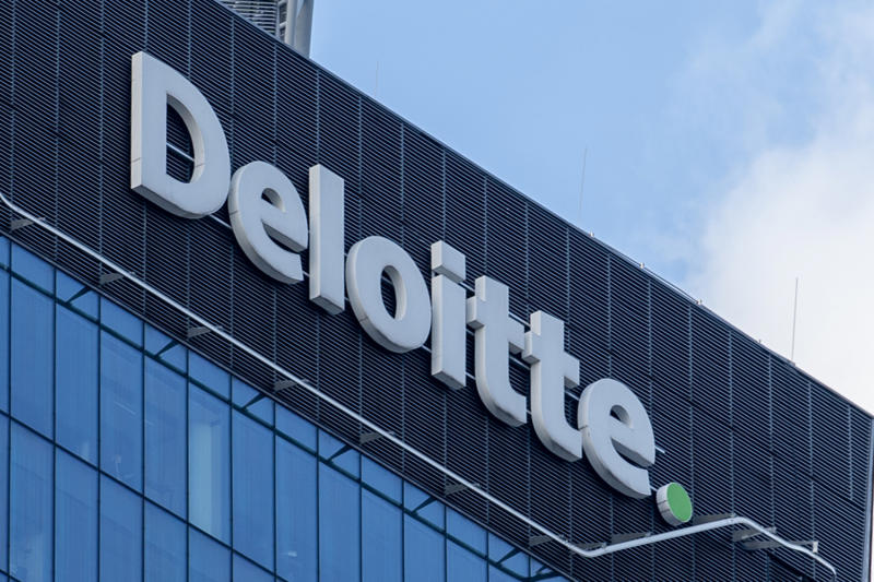 8. Deloitte (87.50) 30. Intel (83.76), 29. Pfizer (83.97), 28. Coca-Cola (83.97), 27. Danaher (83.98), 26. Walmart (84.41), 24. Booz Allen Hamilton (84.45), 22. Morgan Stanley (84.51), 21. Honeywell (84.91), 20. Citigroup (84.44), 18. ExxonMobil (85.20), 16. Hewlett Packard Enterprise (85.76), 14. JPMorgan Chase (86.27), 12. KPMG (86.85), 10. Ernst & Young (87.11), 8. Deloitte (87.50), 6. PwC (89.55), 4. Accenture (90.69), 2. IBM (93.02)