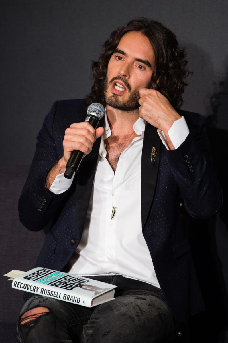 Russell Brand Brad Pitt, Justin Bieber, The 1975, Lady Gaga, Joe Biden, Morgan Freeman, and Mark Zuckerberg, Chris Brown, Selena Gomez, The Beatles, Tyler, The Creator, Harrison Ford, Jon Bon Jovi, Alec Baldwin, Miley Cyrus, Katy Perry, Martin Scorsese, Sacha Baron Cohen, Boy George, Martha Stewart, Mike Tyson, Paris Hilton, Russell Brand, Snoop Dogg, Elton John, Lily Allen, Christian Slater, Busta Rhymes
