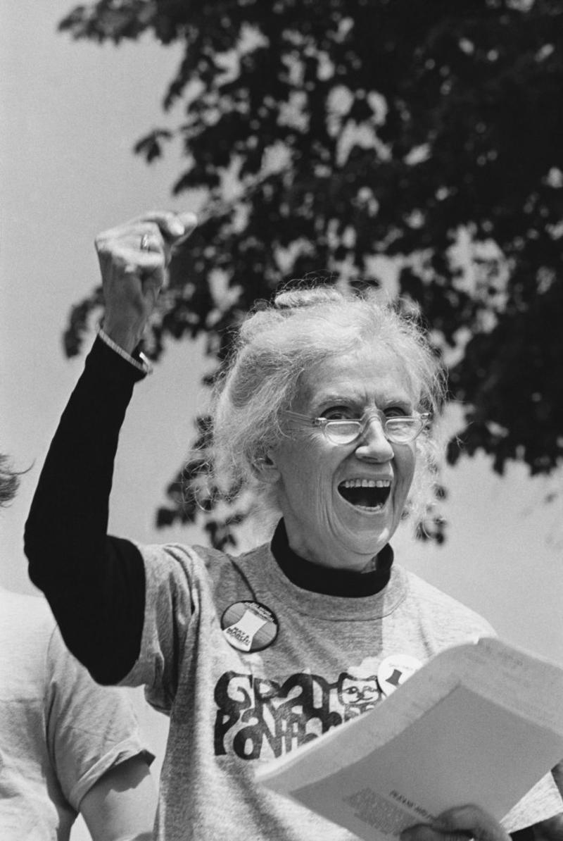 Maggie Kuhn (1905-1995) Joan of Arc (1412-1431), Coco Chanel (1883-1971), Queen Elizabeth I (1533-1603), Oprah Winfrey, Louisa May Alcott (1832-1888), Diane Keaton, Clara Barton (1821-1912), Condoleeza Rice, Janet Reno (1938-2016), Shonda Rhimes, Octavia Butler (1947-2006), Charity Bryant (1777-1851) and Sylvia Drake (1784-1868), St. Hildegard of Bingen (1098-1179), Nannie Helen Burroughs (1879-1961), Maggie Kuhn (1905-1995)