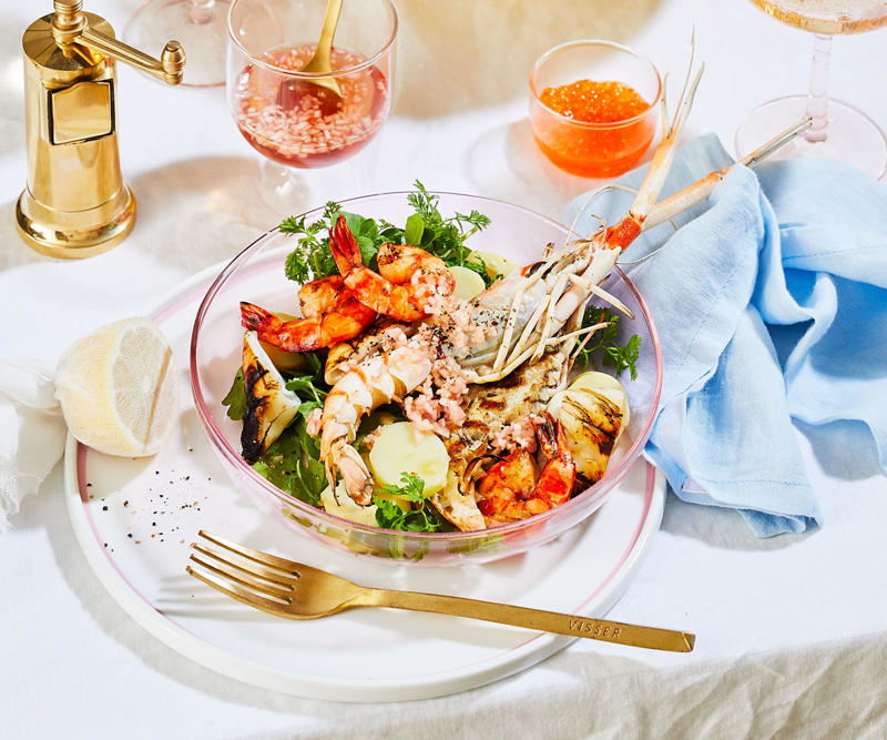 Best calamari recipes for autumn entertaining,          Grilled squid with rouille and chilli      ,          Sean Moran’s calamari fried in its ink with chilli aïoli      ,          Jicama and green mango salad with grilled calamari      ,          Grilled calamari with herbs and crisp shallots      ,          Frank Camorra’s calamari cooked in olive oil with spiced beetroot salad      ,          A short history of brodetto, and a recipe too      ,          Chilli squid-ink spaghetti      ,          Tony Tan’s three-cup calamari      ,          Spiced squid with sweet and sour mango sauce      ,          Squid, chorizo, spelt, blood orange and black garlic      ,          Squid with fennel and artichokes      ,          David Thompson’s deep-fried squid with garlic and peppercorns      ,          Grilled squid (Pla meuk yang)      ,          Raes on Wategos’s calamari and zucchini skewers with ‘nduja vinaigrette      ,          Salad of grilled baby calamari, radicchio and potatoes      ,          Alpha’s calamari with fava, barley rusks, capers and rocket      ,          Morcilla-stuffed squid with lentils and saffron alioli      ,          Phil Wood’s kipfler potato and calamari Greek salad      ,          Braised beans with chorizo and calamari      ,          Fried squid and potato with chilli and garlic      ,          Arroz negro (Squid with rice cooked in squid ink)      ,          Tagliolini al nero di seppia con calamari (Squid-ink tagliolini with calamari)      ,          Squid with roast tomato dressing, Sicilian olives and garlic crumbs      ,          Lau’s Family Kitchen’s calamari with shrimp sauce      ,          Taglierini with squid, garlic and chilli      ,          Bar Saracen’s hummus bi calamari      