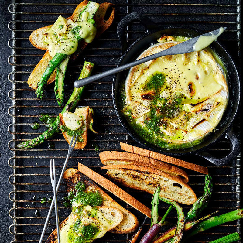 Smarter finger food ideas, How much finger food to serve, Be prepared for impromptu entertaining, Pre-dinner nibbles, What is a fancy finger food called?, Finger food ideas for your next party, Easy spanakopita pies , Chicken lettuce cups with green tahini dressing , Air fryer sausage rolls , Little chicken and leek pies , Air fryer popcorn-coated chicken with honey BBQ sauce , Espresso martini cocktail , Watermelon mocktail with strawberry & mint , Tomato & goat’s cheese pissaladière , Baked brie fondue on the barbecue , Air fryer zucchini balls with lemon yoghurt , How to make a classic mojito , Fried harissa-stuffed green olives , Salt and pepper squid , Bruschetta , Five-ingredient tomato fritters , Beef, haloumi and spinach borek , Roasted garlicky pumpkin and sage pies , Rosé sangria , Air fryer pickle chips with ranch dipping sauce , Spiced paneer and eggplant pakora , Crispy fried pork dumplings , Air fryer chicken nuggets , Arancini with tomato and balsamic sauce , Chocolate and smoked almond ice-cream sandwiches , Strawberry and elderflower mocktail , Spelt blini with hot smoked salmon and crème fraîche , Bread crisps with confit tomatoes , Baked brie with pine nut dukkah , Caramelised leek and brie tartlets , Bacon and cheese arancini , Mulled “wine” mocktail , Passionfruit and pineapple spritzer , Chicken and mango rice paper rolls , Poached eggs and smoked salmon on blini , Feta and spinach stuffed potato balls , Marinated baby bocconcini with prosciutto