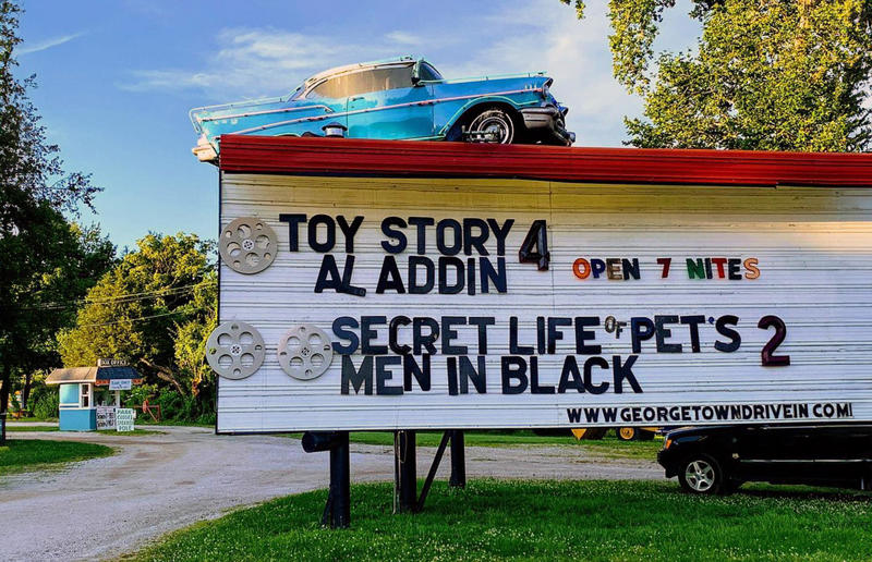 12. Bay Drive-In Theatre, Alexandria Bay, New York, 11. Coyote Drive-In, Fort Worth, Texas, 10. Stars and Stripes Drive-In Theatre, New Braunfels, Texas, 9. Spud Drive-In Theater, Teton Valley, Idaho, 8. Wellfleet Drive-In Theater, Wellfleet, Massachusetts, 7. Skyline Drive-In Theater, Shelton, Washington, 6. Holiday Twin Drive-in, Fort Collins, Colorado, 5. Swan Drive-In Theater &amp; Diner, Blue Ridge, Georgia, 4. Georgetown Drive-in, Georgetown, Indiana, 3. Northfield Drive-In Theater, Hinsdale, New Hampshire, 2. Blue Fox Drive-In Theater, Oak Harbor, Washington, 1. Four Brothers Drive-In Theater, Amenia, New York