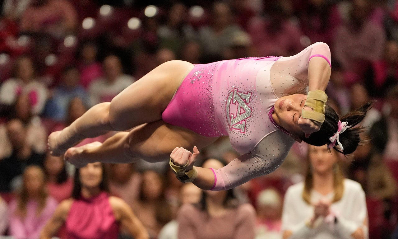 Memorable photos feature top collegiate women's gymnasts in action