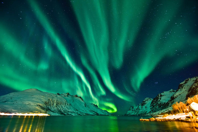 1. Tromso, Norway, 2. Svalbard, Norway, 3. Rovaniemi, Finland, 4. Reykjavik, Iceland, 5. Abisko, Sweden, 6. Yukon, Canada , 7. Ilulissat, Greenland, 8. Outer Hebrides, Scotland, 9. Fairbanks, Alaska, USA , 10. Finnish Lapland