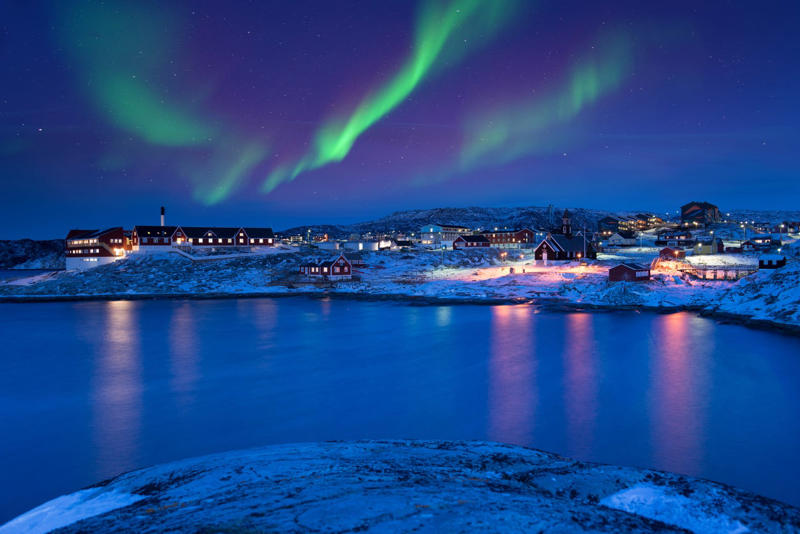 1. Tromso, Norway, 2. Svalbard, Norway, 3. Rovaniemi, Finland, 4. Reykjavik, Iceland, 5. Abisko, Sweden, 6. Yukon, Canada , 7. Ilulissat, Greenland, 8. Outer Hebrides, Scotland, 9. Fairbanks, Alaska, USA , 10. Finnish Lapland