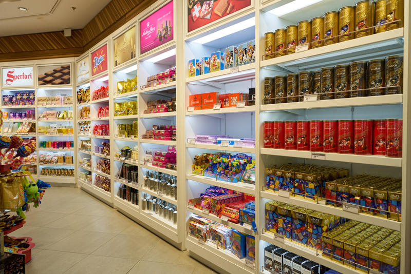 Electronics, Souvenirs, Water or other drinks, Foreign currency, Neck pillows, Rental cars, Reading materials, Chocolates