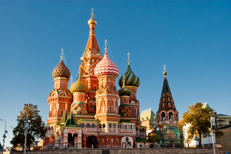 Saint Basil's Cathedral – Moscow - Russia Hallgrímskirkja - Reykjavík - Iceland, The Basilica of the National Vow – Quito - Ecuador, Saint Basil's Cathedral – Moscow - Russia, The Church of the Transfiguration - Kizhi - Russia, St Paul's Cathedral – London - England, Saint Peter's Basilica – Rome - Italy, St. Michael of the Needle Chapel - Le Puy-en-Velay - France, St Patrick's Cathedral – New York - United States, Sagrada Família – Barcelona - Spain, São Francisco Church - Salvador - Brazil, Seville Cathedral - Seville- Spain, Salisbury Cathedral- Salisbury - England