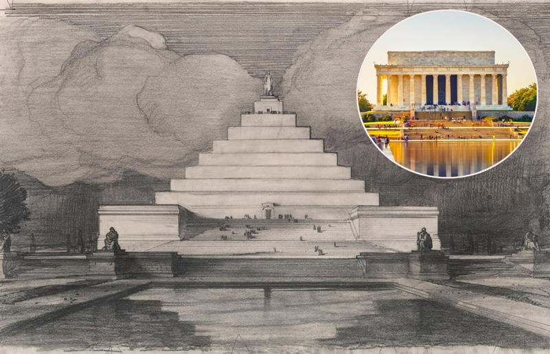 Incredible landmarks that never were, Washington Monument, Washington DC, USA, Tower Bridge, London, England, UK, Arc de Triomphe, Paris, France, Sydney Opera House, Sydney, Australia, Central Park, New York City, New York, USA, St Paul’s Cathedral, London, England, UK, Eiffel Tower, Paris, France, Sydney Harbour Bridge, Sydney, Australia, Tribune Tower, Chicago, Illinois, USA, Notre-Dame Cathedral, Paris, France, Clifton Suspension Bridge, Bristol, England, UK, Lincoln Memorial, Washington DC, USA