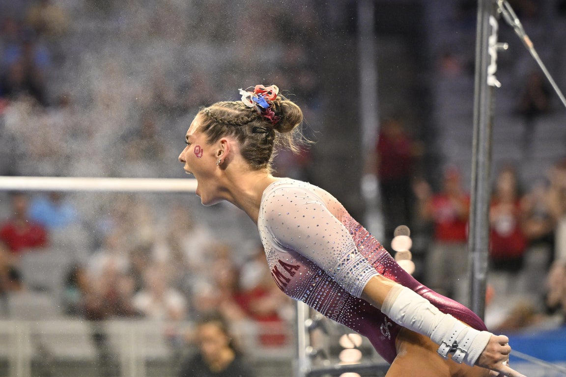 Incredible photos from the 2025 NCAA gymnastics championship tournament