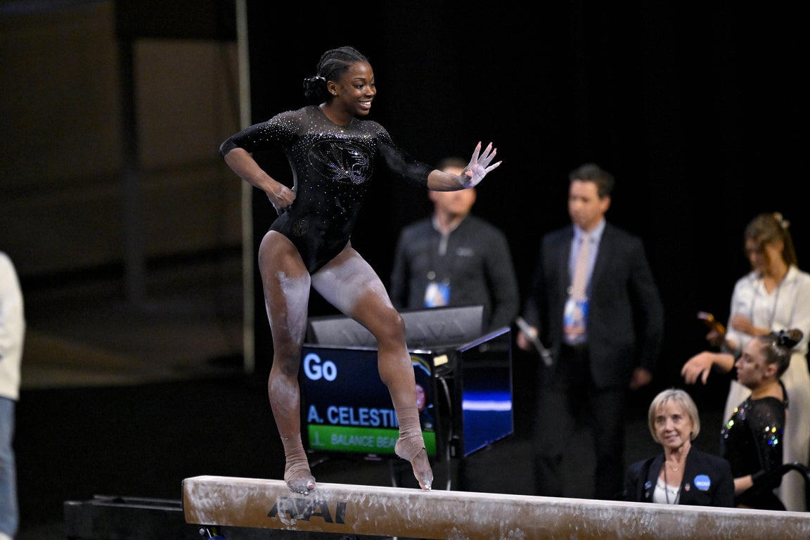 Incredible photos from the 2025 NCAA gymnastics championship tournament
