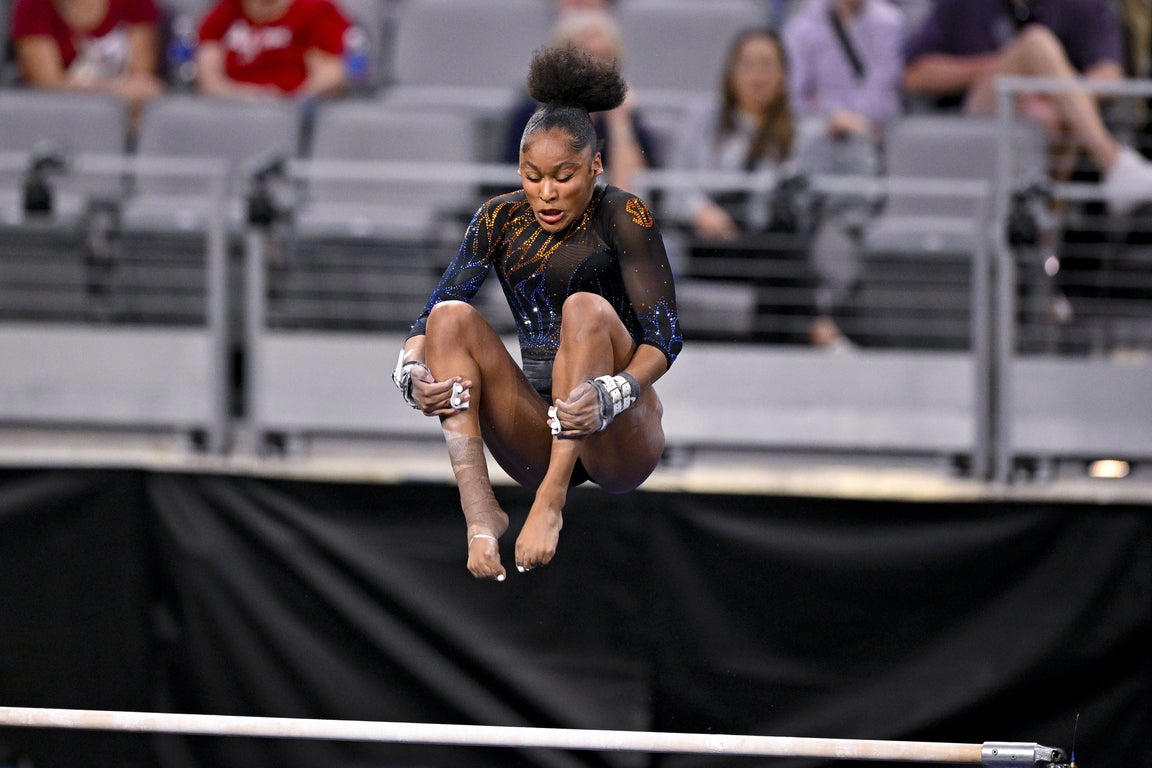 Incredible photos from the 2025 NCAA gymnastics championship tournament