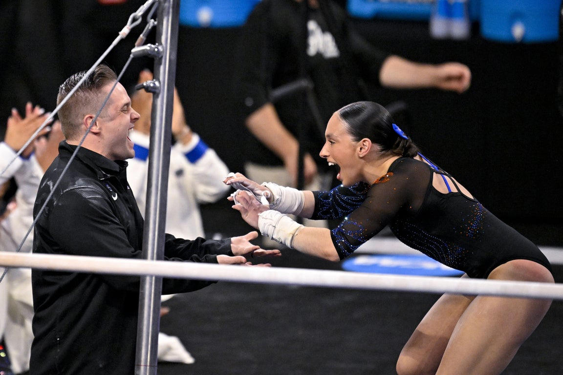 Incredible photos from the 2025 NCAA gymnastics championship tournament