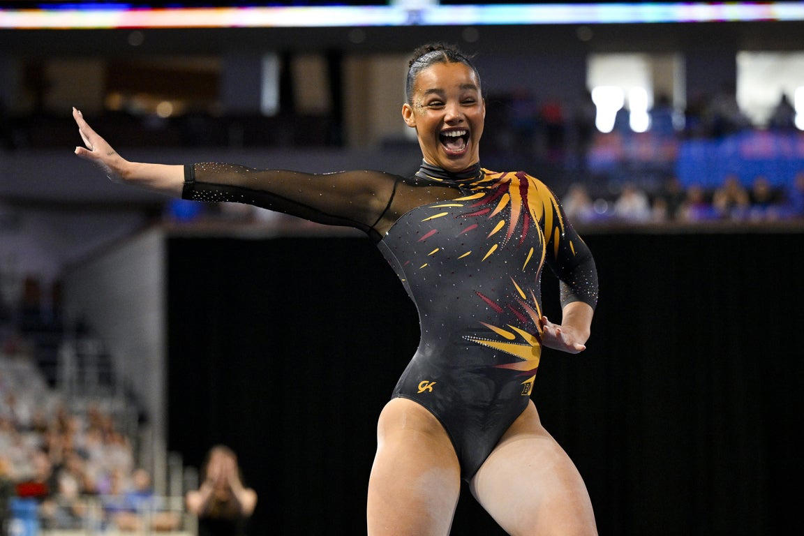 Incredible photos from the 2025 NCAA gymnastics championship tournament