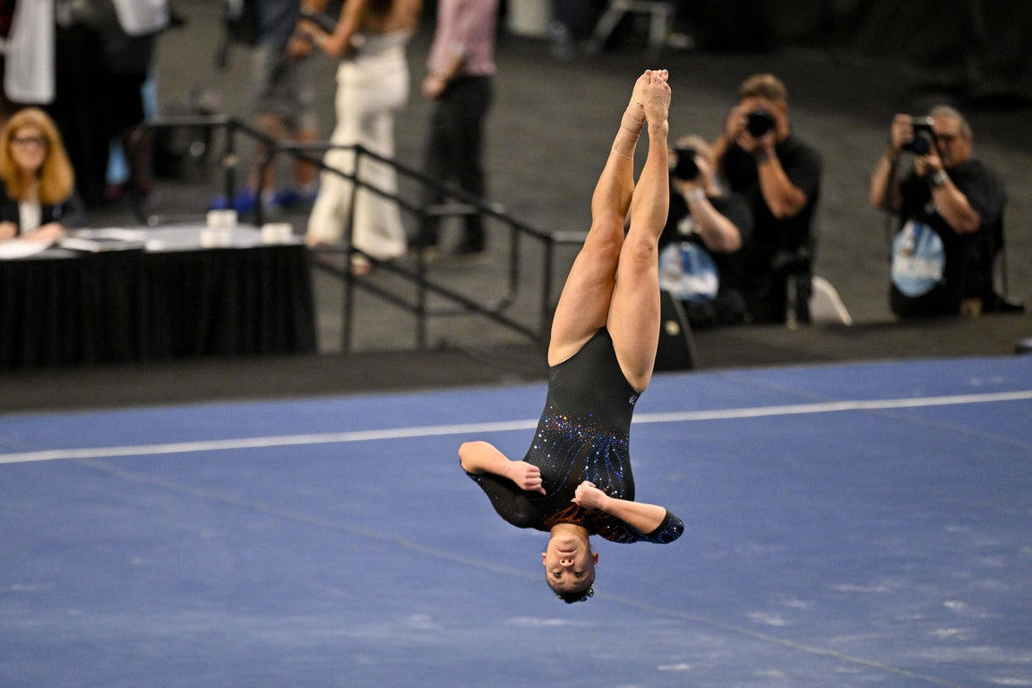 Incredible photos from the 2025 NCAA gymnastics championship tournament