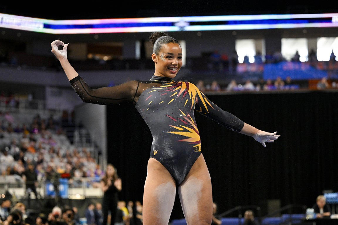 Incredible photos from the 2025 NCAA gymnastics championship tournament