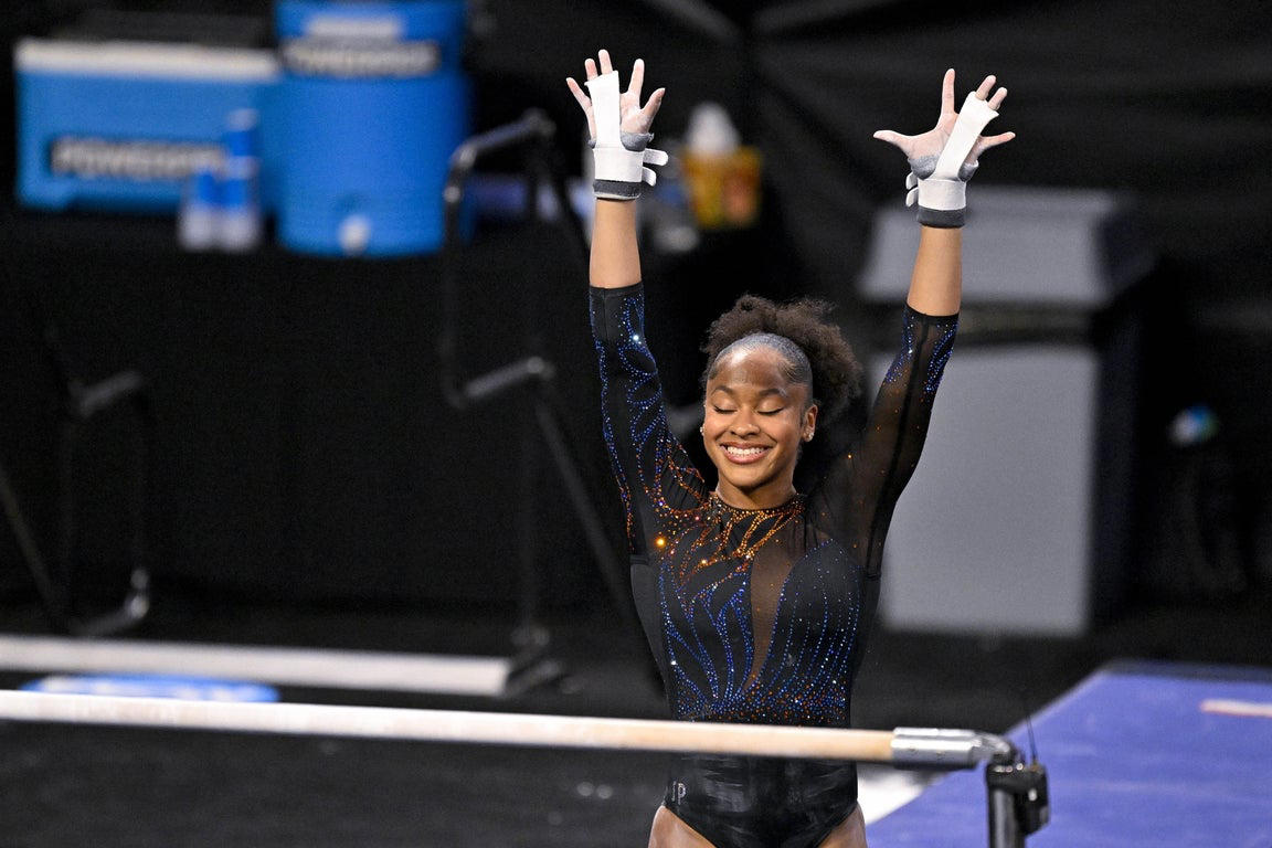 Incredible photos from the 2025 NCAA gymnastics championship tournament