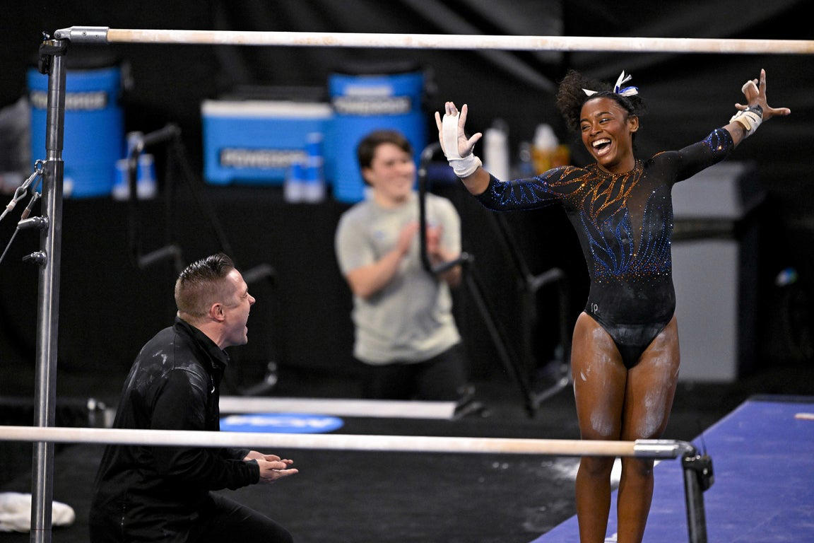 Incredible photos from the 2025 NCAA gymnastics championship tournament