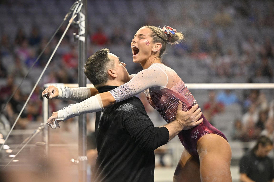 Incredible photos from the 2025 NCAA gymnastics championship tournament