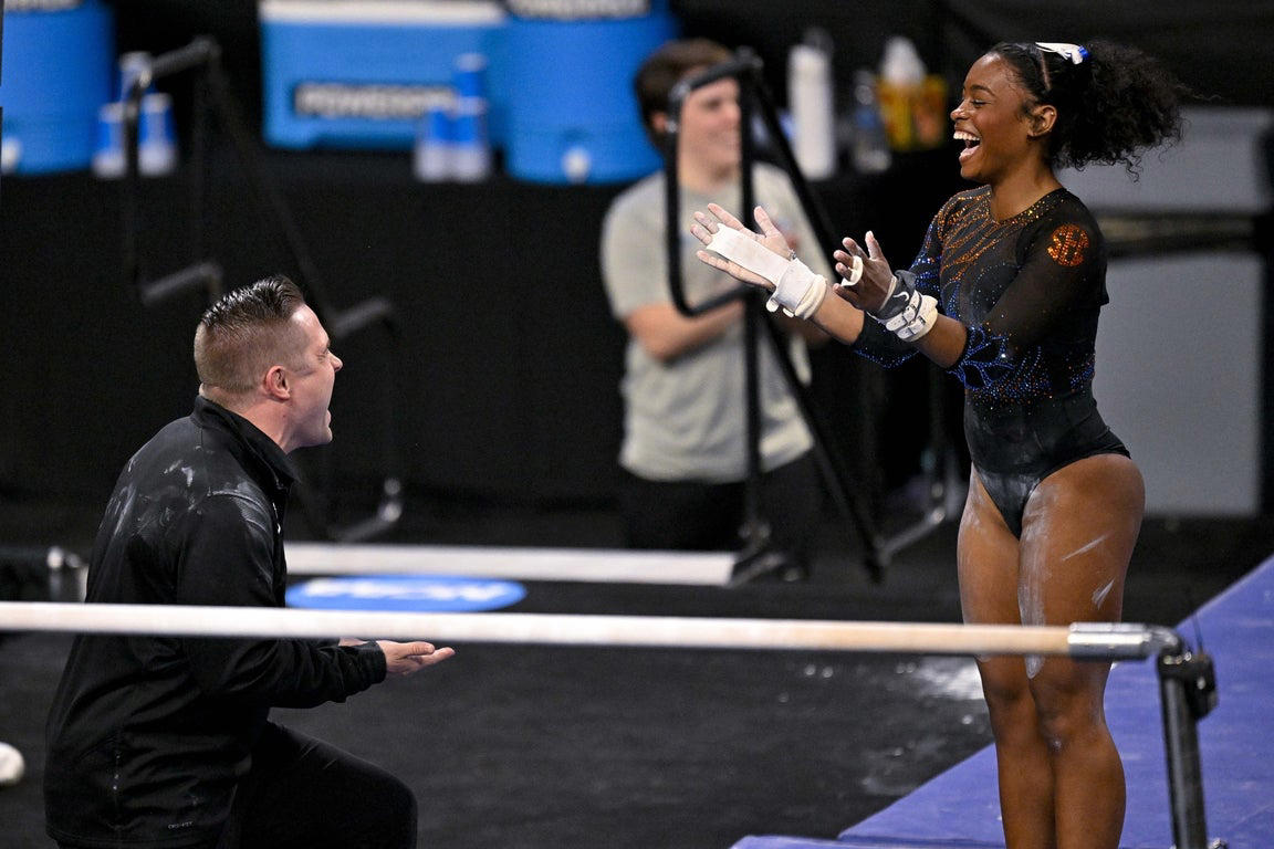 Incredible photos from the 2025 NCAA gymnastics championship tournament