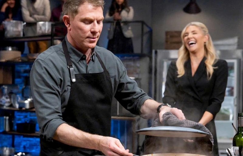 28. Bobby Flay: only flip burgers once 36. Ina Garten: cook scrambled eggs on a low heat, 35. Meghan Markle: garnish everything, 34. Gordon Ramsay: eat later in the day, 33. Jamie Oliver: make the crispiest bacon, 32. Guy Fieri: slow roast onions and garlic, 31. Nigella Lawson: always brine your turkey, 30. Martha Stewart: roll citrus fruit, 29. Giada De Laurentiis: substitute heavy cream for flour, butter and stock in savoury dishes, 28. Bobby Flay: only flip burgers once, 27. Mary Berry: use full-fat cream cheese to ice cakes, 26. Julia Child: don’t worry about mistakes, 25. Ree Drummond: chill cinnamon roll dough, 24. Rachael Ray: make cannelloni with lasagne sheets, 23. Ina Garten: add a cup of coffee to chocolate cake batter, 22. Meghan Markle: find the fun in food, 21. Gordon Ramsay: rest your meat, 20. Jamie Oliver: Make perfect poached eggs, 19. Guy Fieri: fry steak in oil and butter, 18. Nigella Lawson: roll your roast potatoes in semolina, 17. Martha Stewart: let cheesecake cool in the oven, 16. Giada De Laurentiis: squeeze excess water out of frozen spinach, 15. Bobby Flay: check steak with a meat thermometer, 14. Mary Berry: use seasonal produce, 13. Julia Child: know when your chicken is cooked, 12. Ree Drummond: add glaze to ribs later, 11. Rachael Ray: freeze cubes of roasted garlic and onion, 10. Ina Garten: coat add-ins with flour so they distribute evenly, 9. Guy Fieri: use bacon fat as the base for a roux, 8. Nigella Lawson: use chicken wings for soup, 7. Martha Stewart: add spice to mac ’n’ cheese, 6. Mary Berry: experiment with different textures and colours, 5. Bobby Flay: use a burger lid to melt cheese, 4. Martha Stewart: make steakhouse baked potatoes, 3. Ree Drummond: remove cookies from the oven early, 2. Rachael Ray: increase potatoes’ surface area to make them crispy