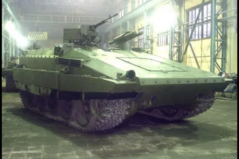 The main gun was removed Meet the Ukrainian BMP-55 IFV, Photos circulated online, Partially destroyed?, What we know about the situation, An odd prototype made from old parts, Converting older tanks, Little information is known about the BMP-55, Modernization efforts, The main gun was removed, Shifting the engine placement, Thick armor, Mine resistance, Better than other IFVs, A powerful weapon, Offensive capabilities, The idea behind the BMP-55, Captured by Russia or still in Ukrainian hands?