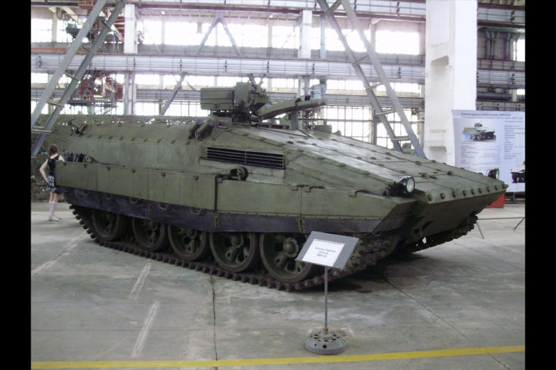 An odd prototype Meet the Ukrainian BMP-55 IFV, Photos circulated online, Partially destroyed?, What we know about the situation, An odd prototype made from old parts, Converting older tanks, Little information is known about the BMP-55, Modernization efforts, The main gun was removed, Shifting the engine placement, Thick armor, Mine resistance, Better than other IFVs, A powerful weapon, Offensive capabilities, The idea behind the BMP-55, Captured by Russia or still in Ukrainian hands?