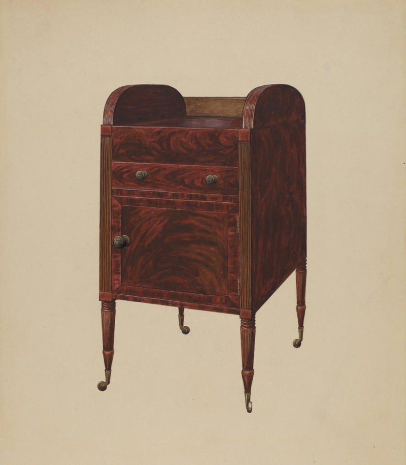 Washstands China hutches, Telephone tables and benches, Sewing cabinets, Stereo cabinets, Secretary desks, CD storage racks, Hope chests, Washstands, Vanity tables, Rolltop desks, Grandfather clocks, File cabinets, Waterbeds, Armoires