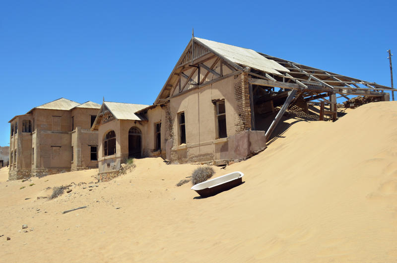 Kolmanskop, Namibia Shengsi Islands, China, Ōkunoshima, Japan, Kolmanskop, Namibia, Aralkum Desert, Uzbekistan/Kazakhstan, SS Ayrfield, Homebush Bay, Australia, Tunnel of Love, Ukraine, Valle Dei Mulini, Gragnano, Italy, Angkor Wat, Cambodia, Chernobyl, Ukraine