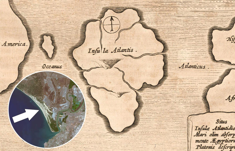 The hunt for Atlantis, Doñana National Park, Andalucía, Spain, Santorini, Greece, The Azores, Portugal, Agadir, Morocco, Mauritius, Ravenser Odd, Yorkshire, England, UK, Thonis-Heracleion, Egypt, Dwarka, India, Kane, Aegean Sea, Cardigan Bay, Wales, UK